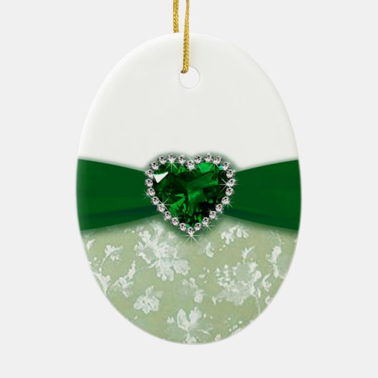 ダマスク55結婚周年 セラミックオーナメント (裏面)