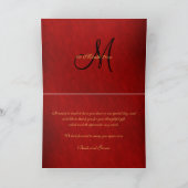 ダマスク「ありがとう」黒赤金 サンキューカード (内部)