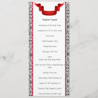 ダマスク ウェディング レセプション プログラム