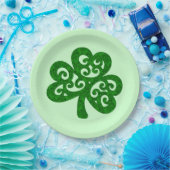 ダマスク・クローバー ペーパープレート (パーティー)