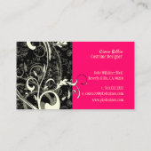 ダマスク+コスチュームデザイナーを旋回 名刺 (裏面)
