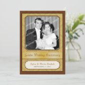 ダマスク ゴールデン 50周年パーティー 招待状 (スタンド正面)