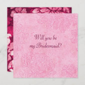 ダマスク - セリス  ブライズメイド 招待状 (正面/裏面)