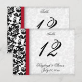 ダマスク デライト テーブル ナンバー ポストカード (正面/裏面)