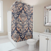 ダマスク・パターンにシームレスな対称スタイル。 シャワーカーテン (インサイチュ)