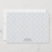 ダマスク・ファースト・コミュニオン 招待状 (裏面)