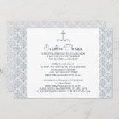 ダマスク・ファースト・コミュニオン 招待状 (正面/裏面)