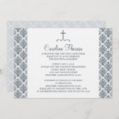 ダマスク・ファースト・コミュニオン 招待状 (正面/裏面)