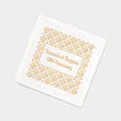 ダマスク フローラル BG どんなシーンにも - 50周年記念 箔ナプキン (左)