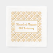 ダマスク フローラル BG どんなシーンにも - 50周年記念 箔ナプキン (正面)