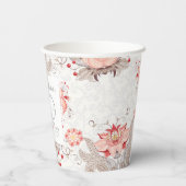 ダマスク・フローラ第90回誕生日パーティー紙杯 紙コップ (裏面)