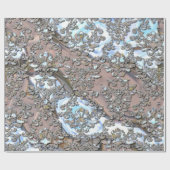 ダマスク・フロー・ダンス ラッピングペーパー (フラット)