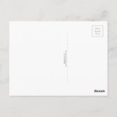 ダマスク & ブルー ポストカード (裏面)