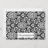 ダマスク ベビーシャワー 招待状 (裏面)