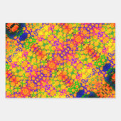 ダマスク·ベルベット、夢のような紫の葉、そしてきらきらと ラッピングペーパーシート (正面3)