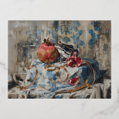 ダマスク – ホイルポストカード 箔シーズンポストカード (正面)