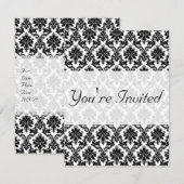 ダマスク ホームデコレーション 招待状 (正面/裏面)