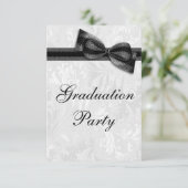 ダマスク&ボウフェイクガールズ卒業式パーティー 招待状 (スタンド正面)