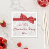 ダマスク&ボーフェイクガールズエクセージメントパーティナプキンス スタンダードカクテルナプキン (インサイチュ)