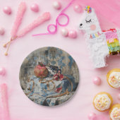 ダマスク – ラウンド紙プレート ペーパープレート (パーティー)