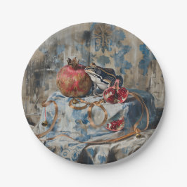 ダマスク – ラウンド紙プレート ペーパープレート