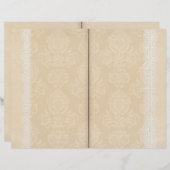 ダマスク&レーススクラップブックジャーナルページ (正面/裏面)