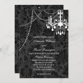 ダマスク ヴィクトリアン ウェディング インビテーション 2 (正面/裏面)