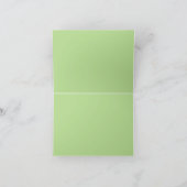 ダマスク ヴィンテージ フラワーの結婚式のお揃いのギフト サンキューカード (内部)