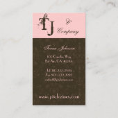 ダマスク·名刺（都市型） 名刺 (裏面)