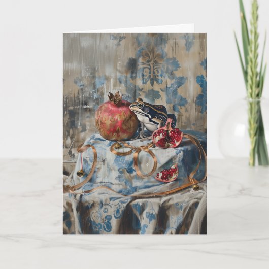 ダマスク – 折り畳みグリーティングカード カード (正面)