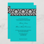 ダマスク 招待状 (正面/裏面)