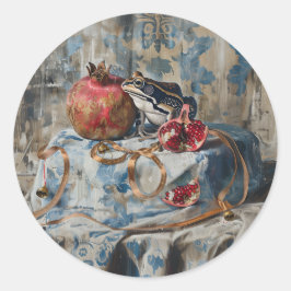 ダマスク – 文房具用の丸いシール ラウンドシール