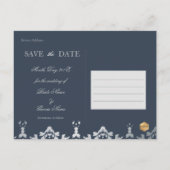 ダマスク、日付の写真はがきを保存する 案内ポストカード (裏面)