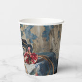 ダマスク – 紙カップサイズ236ml紙カップ 紙コップ (裏面)