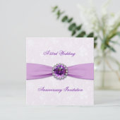 ダマスク 33周年 結婚記念日 招待状 (スタンド正面)