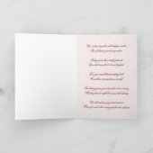 ダマスク 40周年結婚記念日デザイン カード (内部)