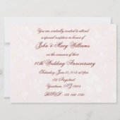 ダマスク 40周年 結婚式招待状 招待状 (裏面)