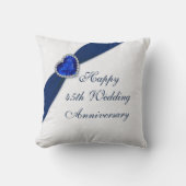 ダマスク 45周年 結婚記念日 クッションカバー クッション (正面)