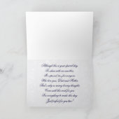 ダマスク 45周年 結婚記念日 グリーティング カード (内部)