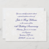 ダマスク 45周年 結婚記念日 招待状 (裏面)