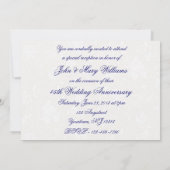 ダマスク 45周年 結婚記念日 招待状 (裏面)