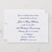 ダマスク 45周年 結婚記念日 招待状 (裏面)