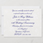 ダマスク 45周年 結婚記念日 招待状 (裏面)