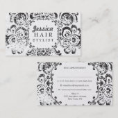 ダマスグランジク美容師アポイントメントカード 予約カード (正面/裏面)