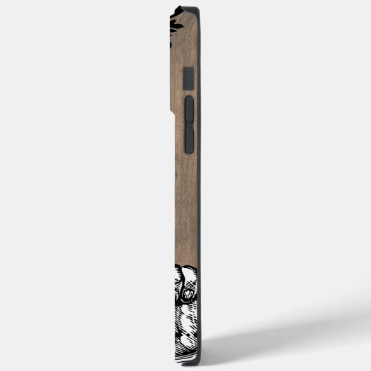 ダマスコバパーソナライズされたンウッドつる植物 Case-Mate iPhoneケース (裏面 / 左)