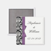 ダマスコムパープルボウ冷蔵庫用マグネット マグネット (正面/裏面)