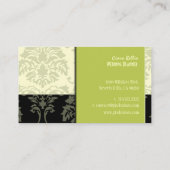 ダマスタイリッシュスク、ウェディングプランナー名刺 名刺 (裏面)