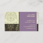 ダマスタイリッシュスク、ウェディングプランナー名刺 名刺 (裏面)