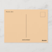 ダマストライプスカスシリアの植物 ポストカード (裏面)