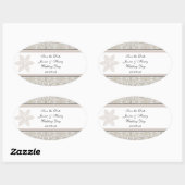 ダマスレかわいらしースデザイン 楕円形シール (シート)